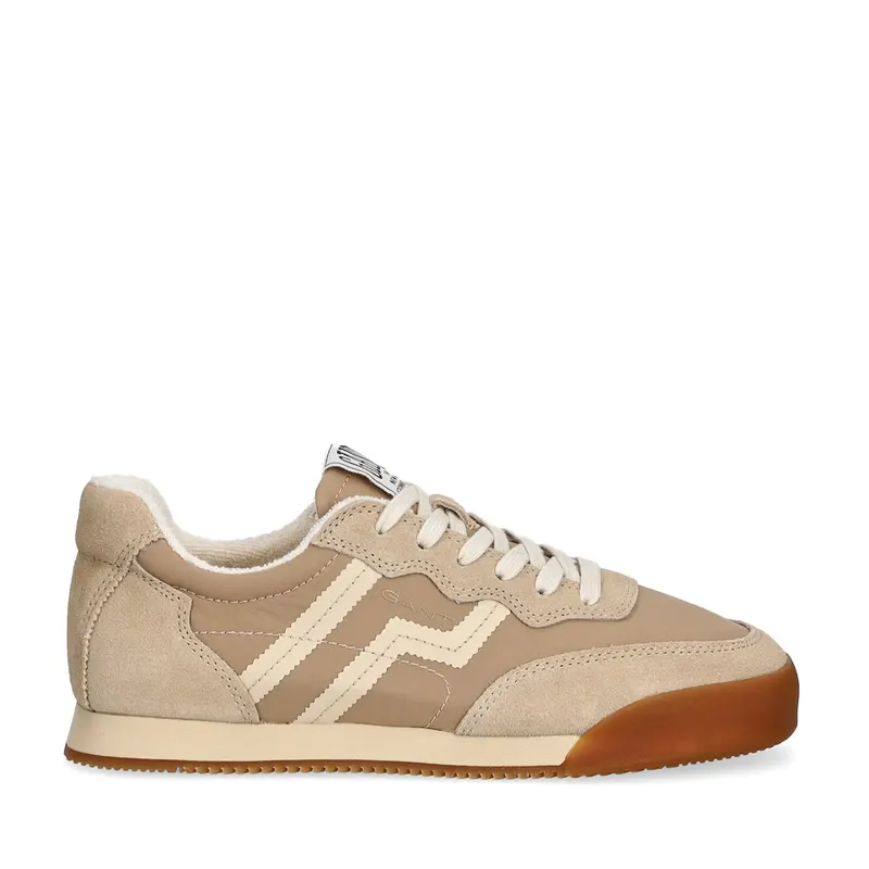 Sneakers femei Gant linia Beylana bej din piele și textil 1741DP531183BE