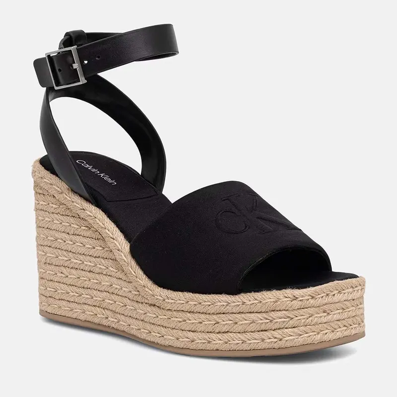 Sandale cu platformă femei Calvin Klein negre 2371DS3014N — imaginea 2