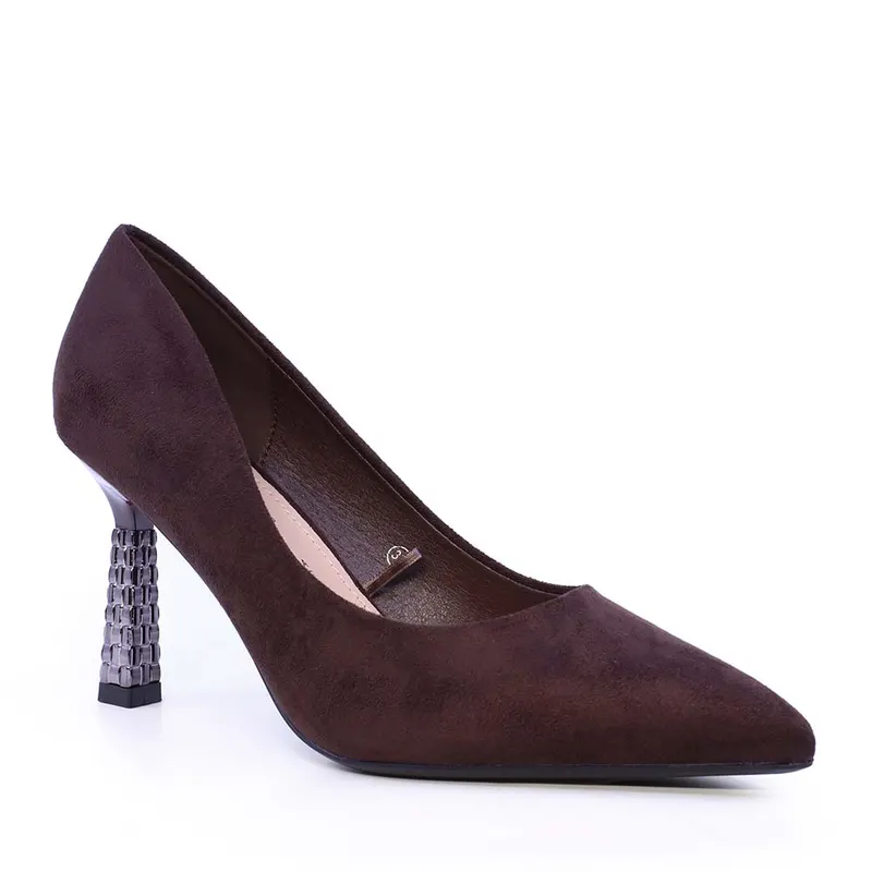 Pantofi stiletto femei Solo Donna maro 1162DP2561VM — imaginea 2