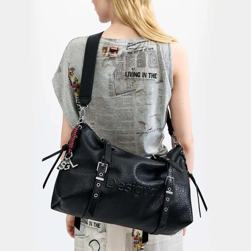 Poșetă shopper femei DESIGUAL neagră 2182POSSSAXP06N — imaginea 2