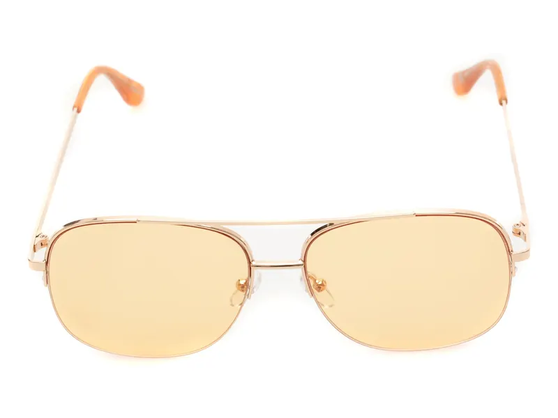 Ochelari de soare portocalii, HEYDI 830, din metal