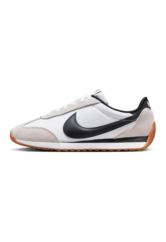 Pantofi sport Pacific cu garnituri din piele intoarsa - Alb/Negru/Bej