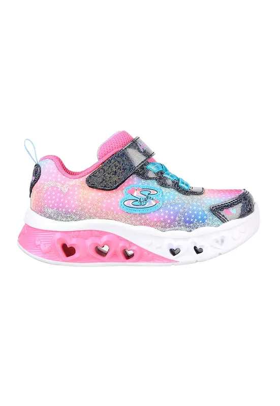 Pantofi copii cu sistem de lumini Flutter Heart Lights Simply Love - Rosu/Negru/Roz
