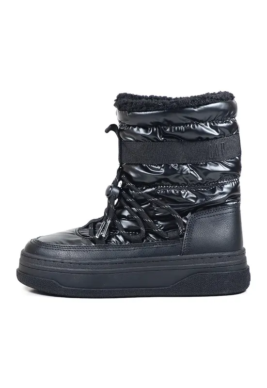 Cizme flatform - Negru