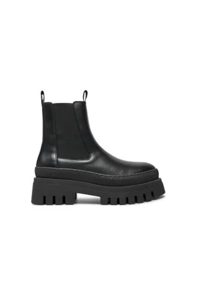Botine dama 1-25494-41 - Piele naturala - 41 EU - Negru