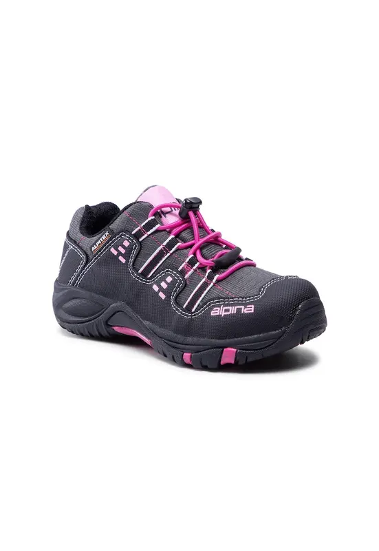 Pantofi trekking fete - Piele ecologica - Gri