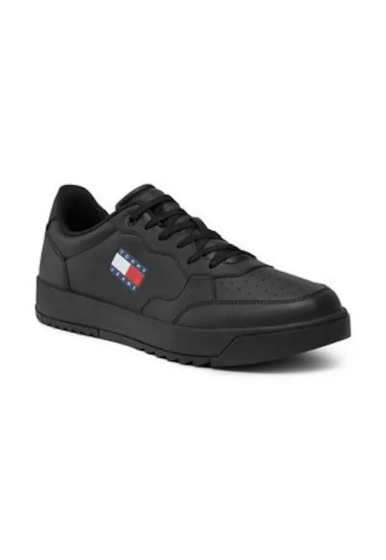 Tenisi barbatesti - 303286019 - piele naturala - negru -