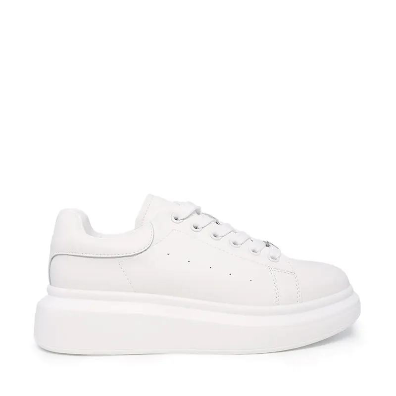 Sneakers albi din piele 3742dp312a