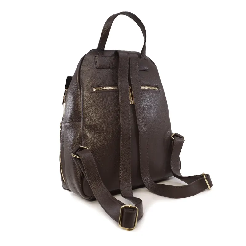 Rucsac femei Enzo Bertini maro din piele 154RUCP3375TDM — imaginea 2