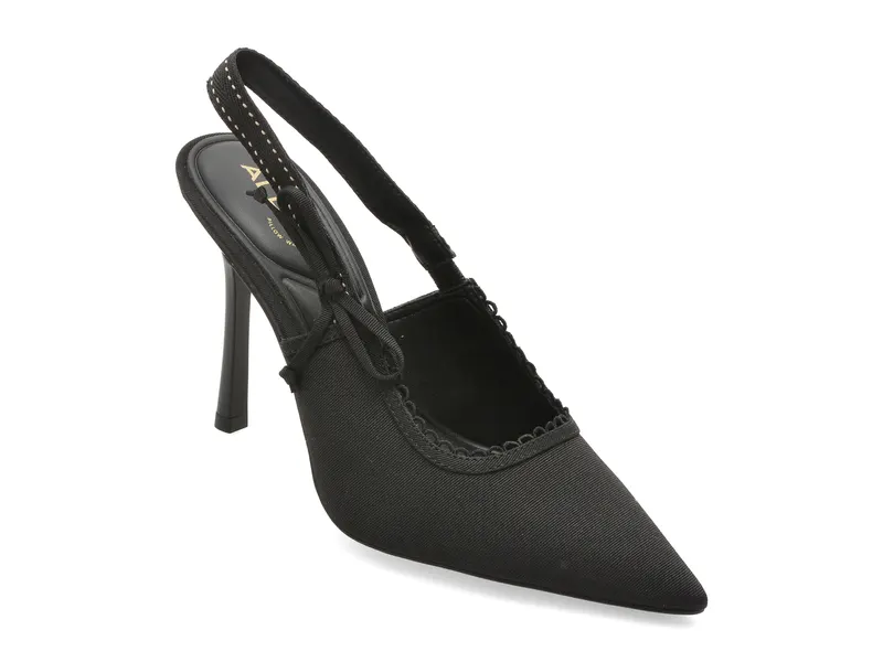 Pantofi eleganti ALDO negri, HENNIE 007, din material textil