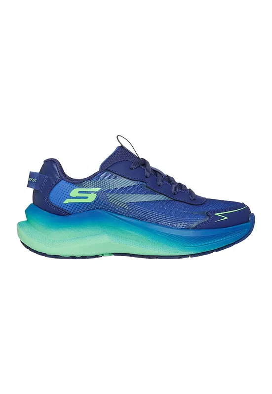 Pantofi sport din material textil cu garnituri din material sintetic Max Cushioning Ascender - Verde deschis/Albastru