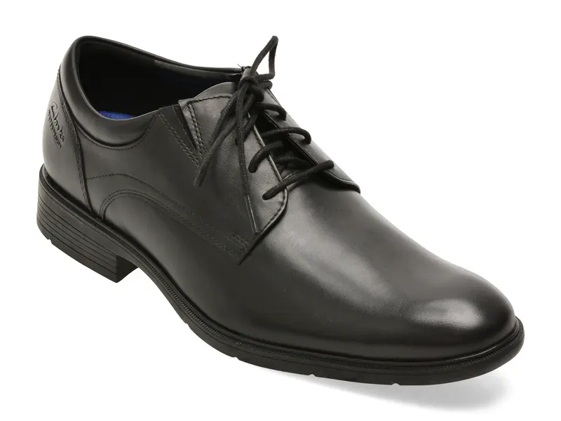 Pantofi eleganti CLARKS negri, STEADWELL PTWP, din piele naturala