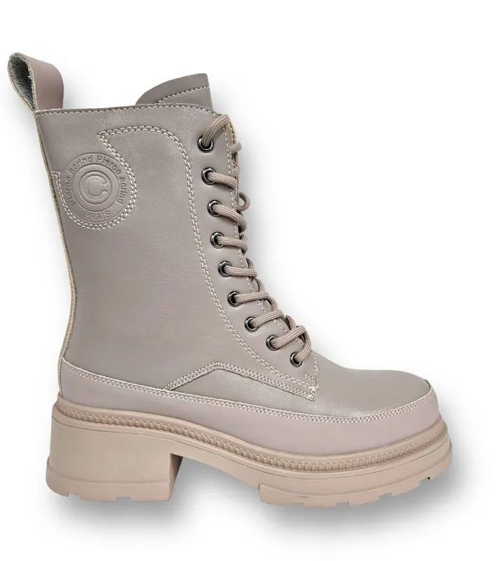GHETE DAMA din PIELE NATURALA CRL0895 CULOARE:BeJ