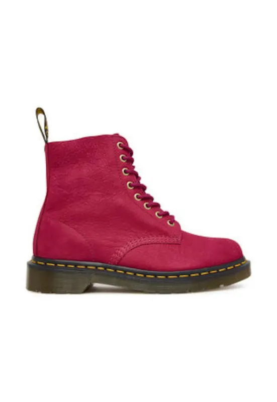 Ghete de dama - Dr Martens - 305757098 - piele naturala - rosu