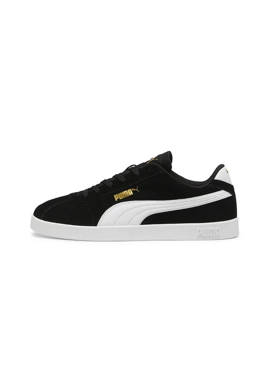 Pantofi sport Club II Intense unisex de piele intoarsa - Alb/Negru