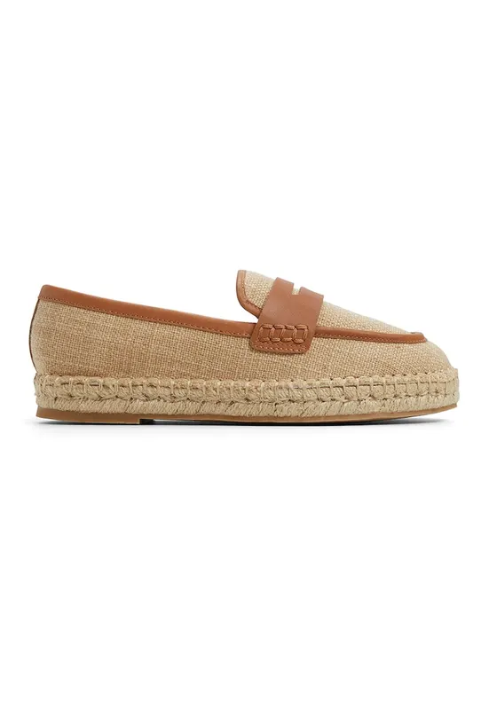 Espadrile cu interior din piele ecologica Summercrush - Maro/Bej
