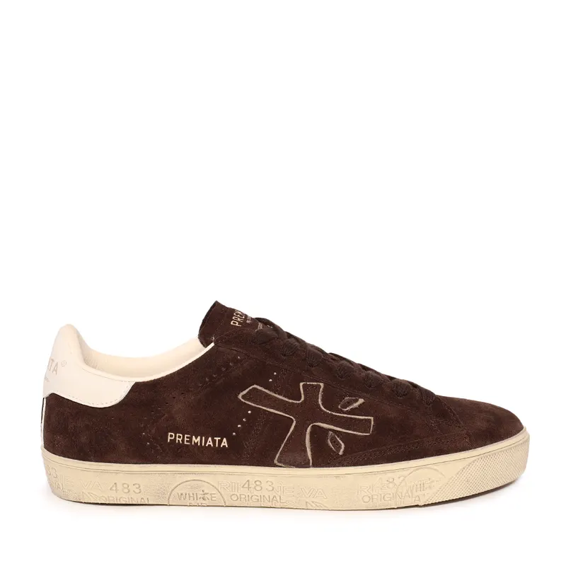 Sneakers femei Premiata Steven-D maro din piele 1692dp7897vm