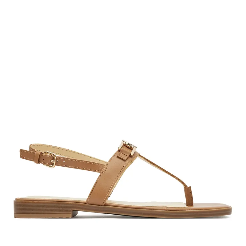 Sandale femei Guess Reality cognac din piele 919DSFLJRELCO