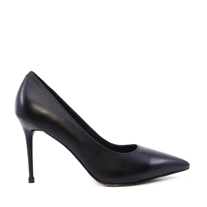Pantofi stiletto femei Enzo Bertini negri din piele naturală 1391DP9462N