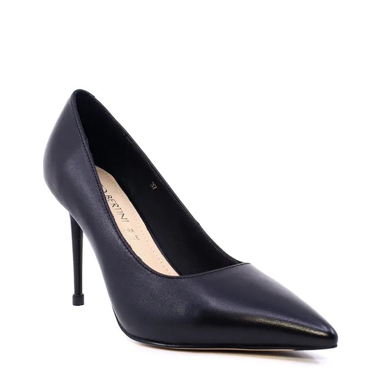 Pantofi stiletto femei Enzo Bertini negri din piele naturală 1391DP9462N — imaginea 2