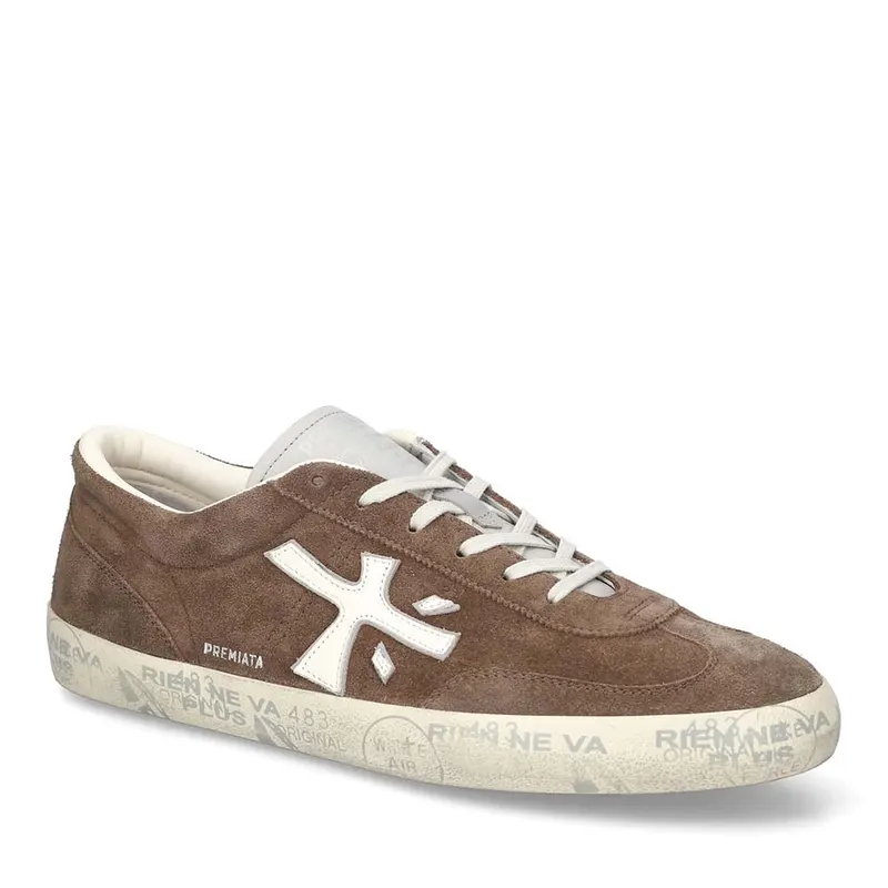 Sneakers bărbați Premiata David maro din piele întoarsă 1691BP8094VM — imaginea 2