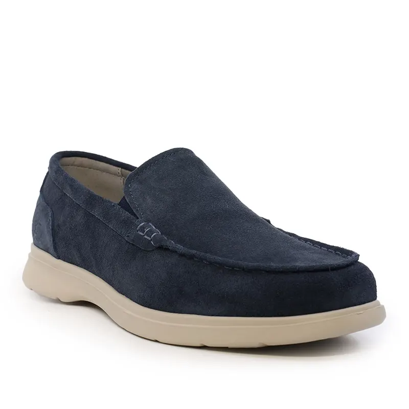 Mocasini bărbați Luca di Gioia bleumarin din piele întoarsă 2931BM1115VBL — imaginea 2