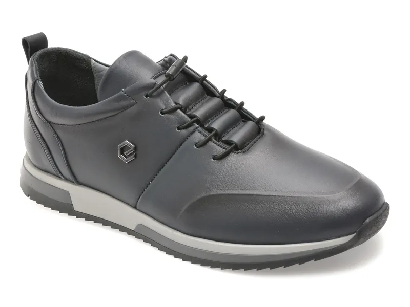 Pantofi sport BITE THE BULLET bleumarin, NR244, din piele naturala
