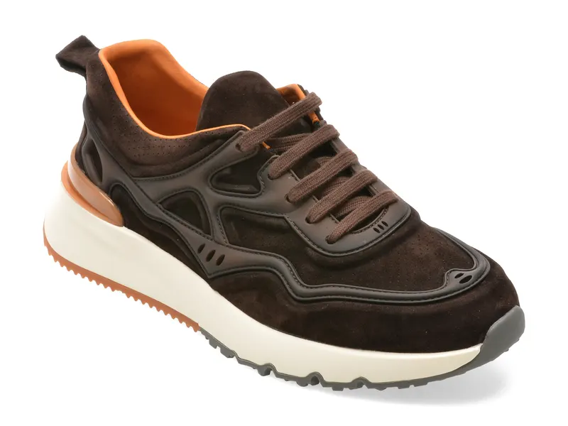 Pantofi sport EPICA maro, 215LE, din piele intoarsa