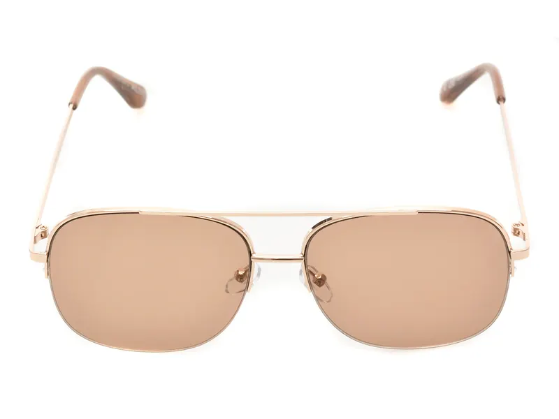 Ochelari de soare maro, HEYDI 200, din metal