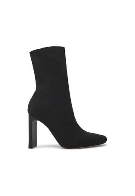 Botine dama - material textil - negru
