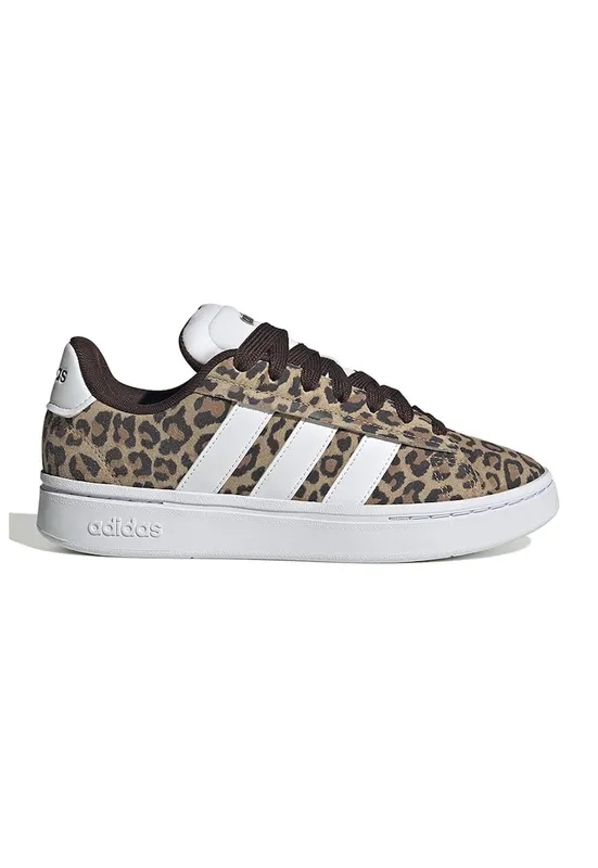 Pantofi sport cu animal print VL Court Bold - Negru/Maro