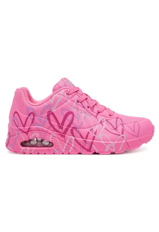Pantofi sport roz pentru femei Uno - Spread The Love - Roz