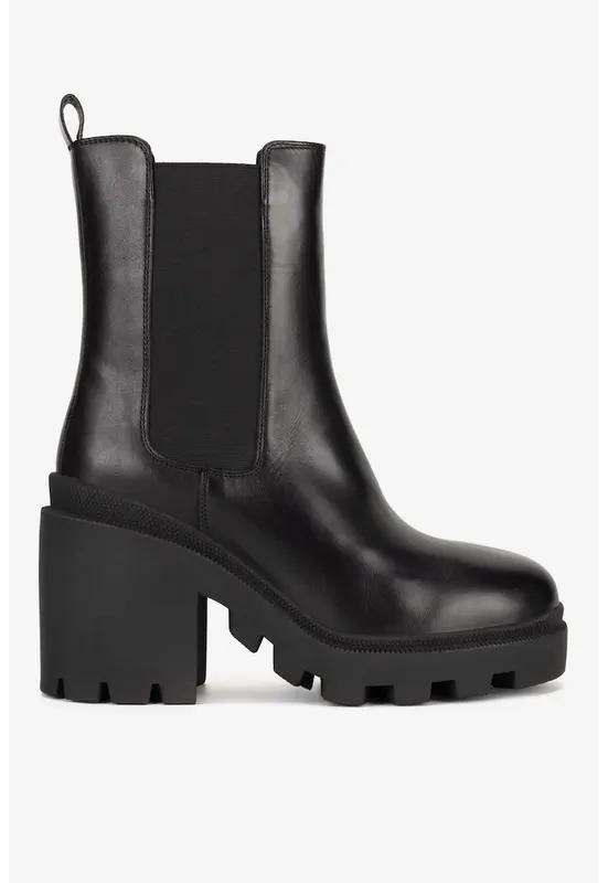 Ghete dama 5905588958871 - Piele naturala - Negru - Negru