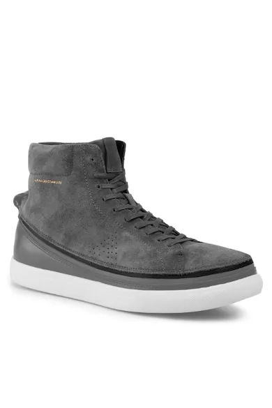 Tenisi barbati Piele naturala/Piele intoarsa - 206345691 - Gri