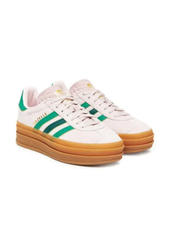 Pantofi sport piele cu platforma - Ivoire