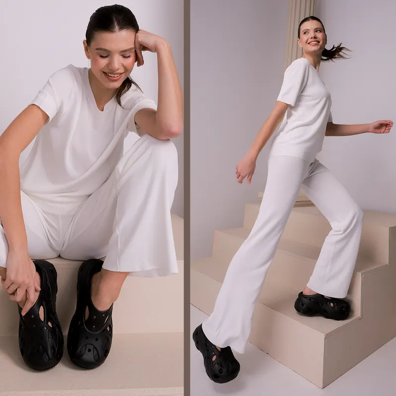 Saboți femei CROCS Caged Clog negri 3900DSL211141N — imaginea 2