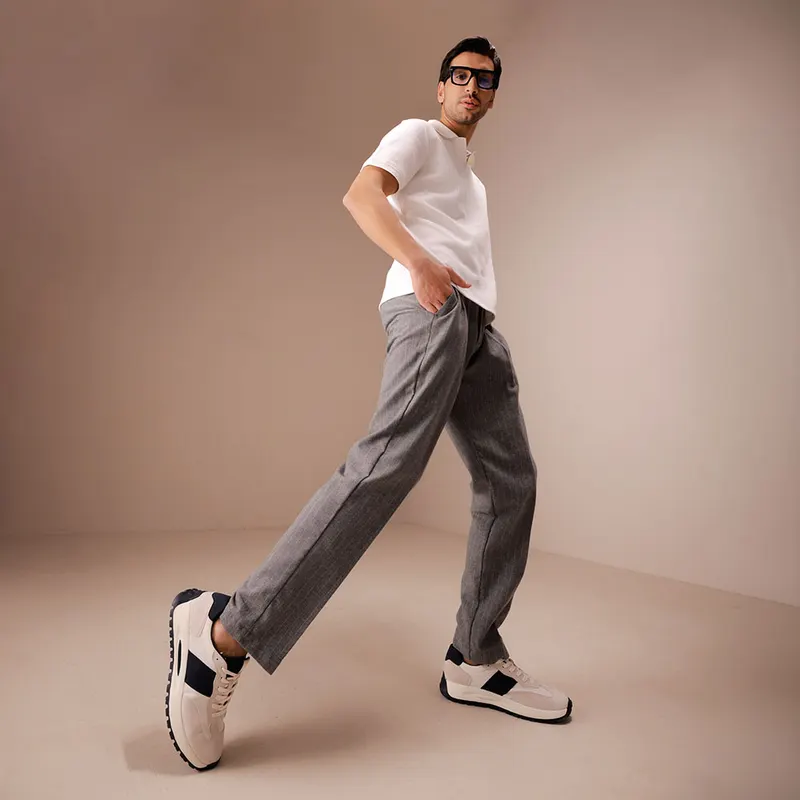 Sneakers bărbați gri 1531BPF0519VGR — imaginea 2