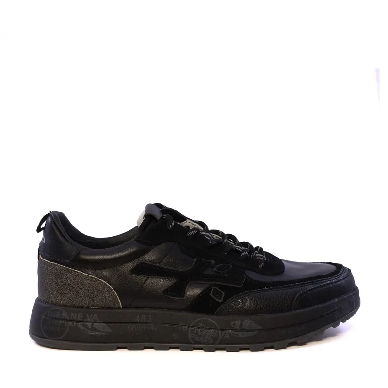 Sneakers bărbați Premiata Nous negri din piele 1692BP8465N