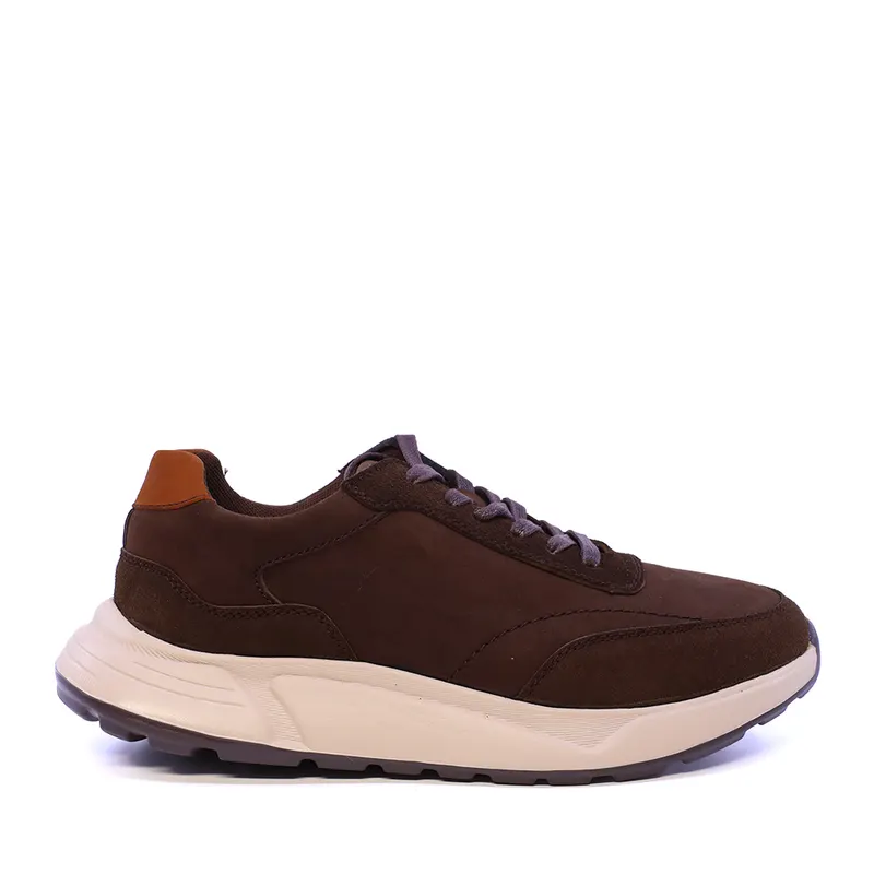 Sneakers bărbați Luca di Gioia maro din piele 1132BP25418M