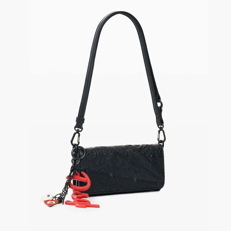 Portmoneu tip poșetă femei Desigual negru 2182DPUAYP21N — imaginea 2