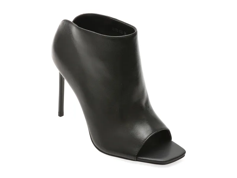 Pantofi eleganti EPICA PREMIUM negri, 20136, din piele naturala
