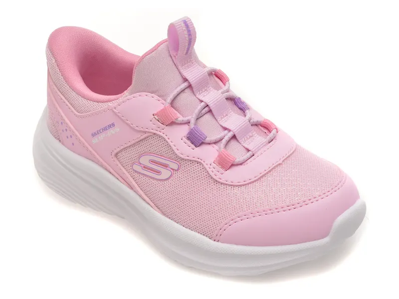 Pantofi sport SKECHERS roz, BOUNDER PRO, din material textil