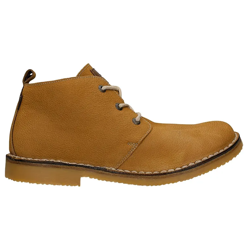 Botine bărbătești tip chukka, maro deschis