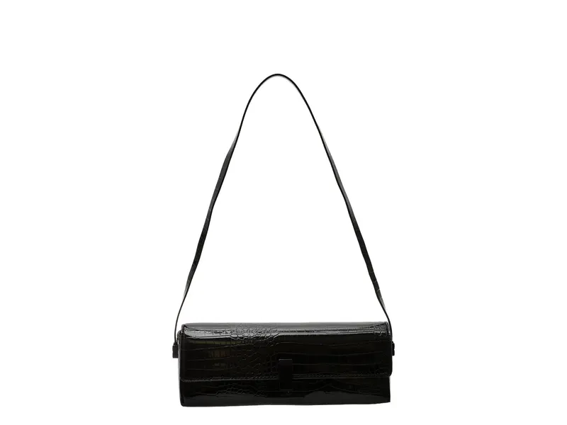 Geanta neagra, ALESSIANA 008, din piele ecologica