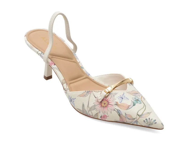 Pantofi eleganti multicolor, LIANYA 978, din piele ecologica