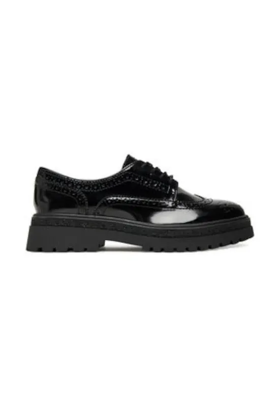 Mocasini dama - negru - piele ecologica -