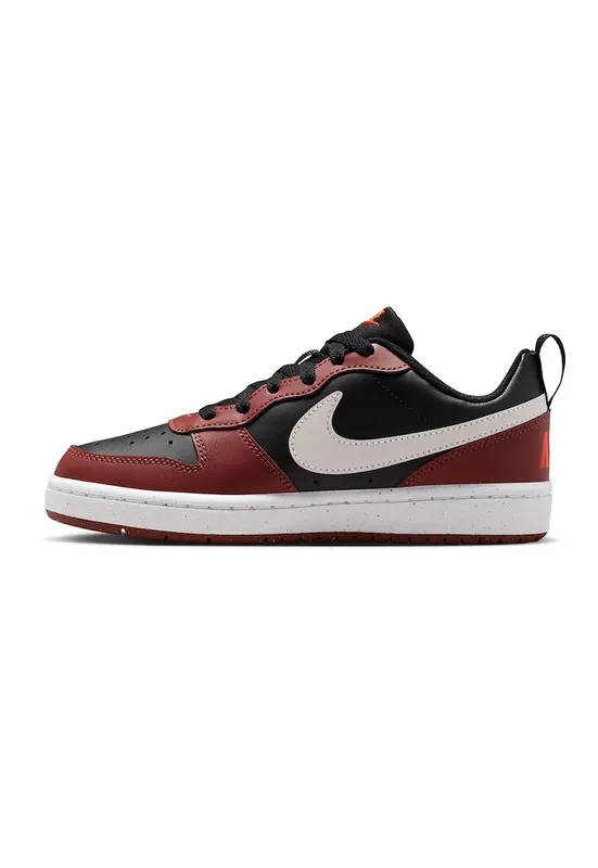 Pantofi sport Court Borough din piele ecologica - Alb/Visiniu/Negru