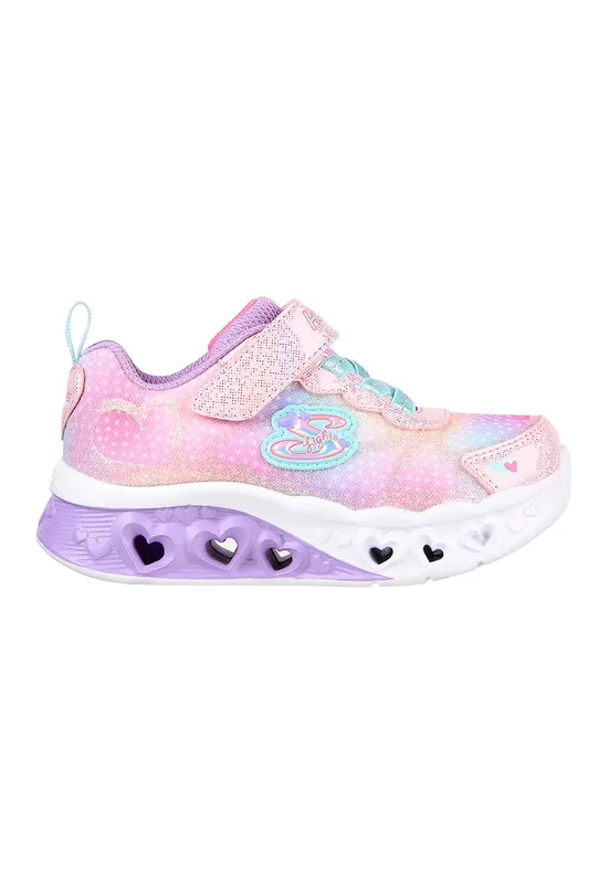 Pantofi copii cu sistem de lumini Flutter Heart Lights Simply Love - Roz pastel/Lila