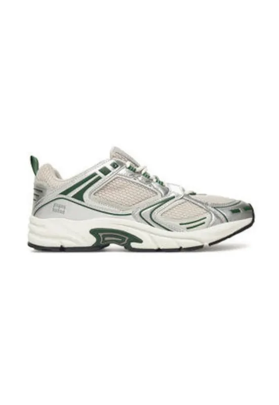 Pantofi sport pentru barbati - 305159106 - textil - bej/argintiu