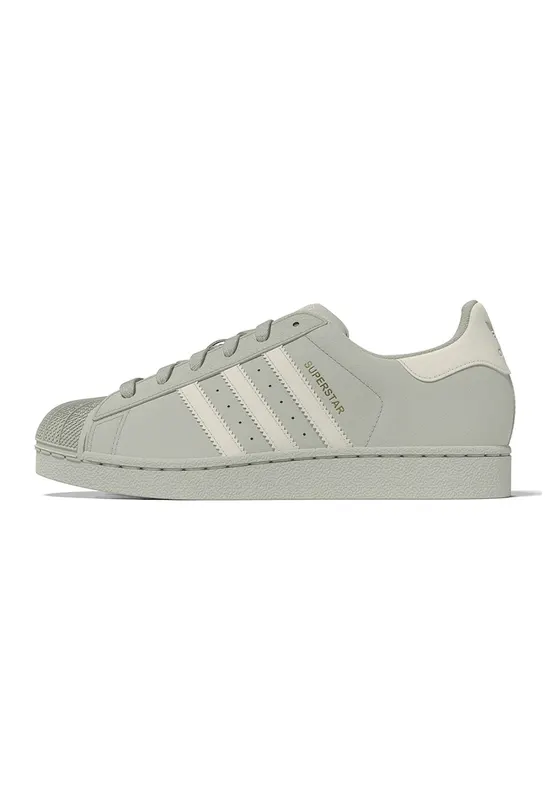 Pantofi sport de piele intoarsa cu garnituri de piele Superstar II - Gri cenusiu